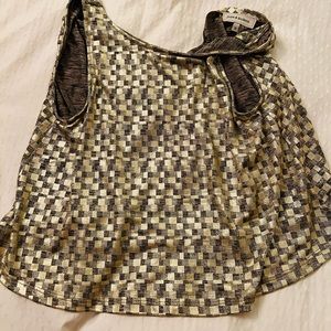 June and Hudson gold crop top